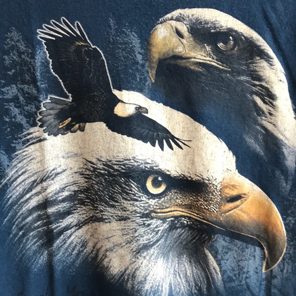 Vintage Bald Eagle Graphic T-Shirt - Picture 2 of 3
